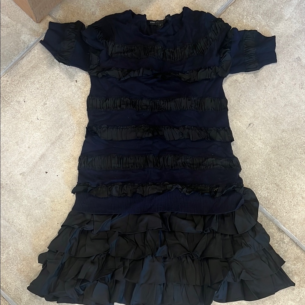 Marc by marc jacobs Navy Ruffle Dress